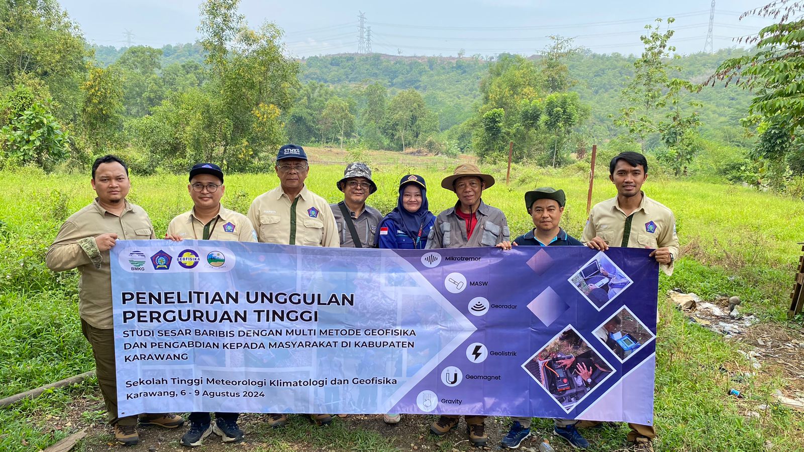 PRODI GEOFISIKA STMKG GANDENG TARUNA/I LAKSANAKAN PENELITIAN UNGGULAN PERGURUAN TINGGI DI KARAWANG